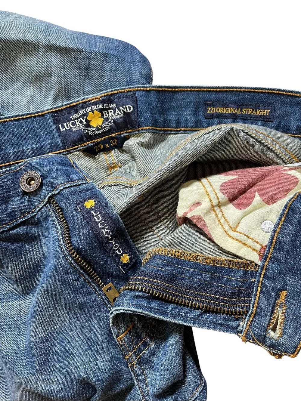 Lucky Brand 221 Original Straight Jeans Men’s 29x32 Medium Wash Denim
